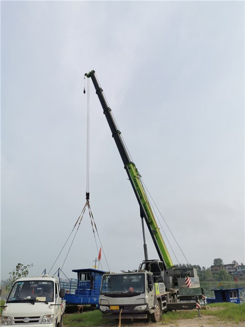 靖边县桥梁建设吊装案例